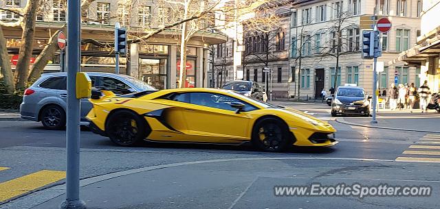 Lamborghini Aventador spotted in Zürich, Switzerland