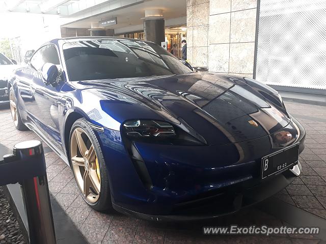 Porsche Taycan (Turbo S only) spotted in Jakarta, Indonesia