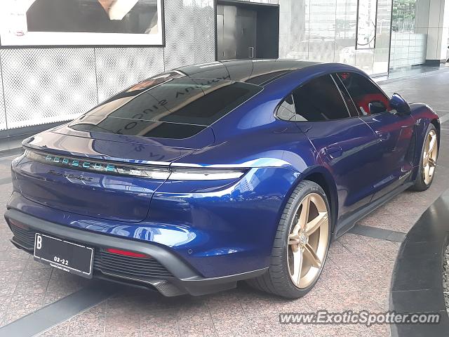 Porsche Taycan (Turbo S only) spotted in Jakarta, Indonesia
