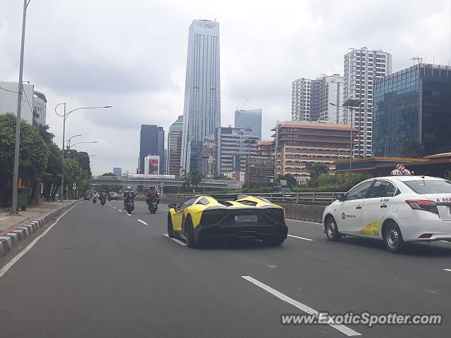 Lamborghini Aventador spotted in Jakarta, Indonesia