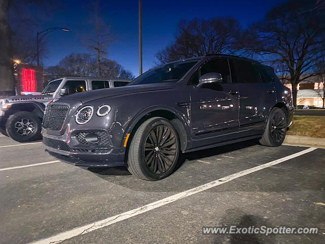 Bentley Bentayga spotted in Charlotte, North Carolina