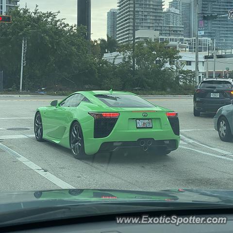Lexus LFA spotted in Miami, Florida