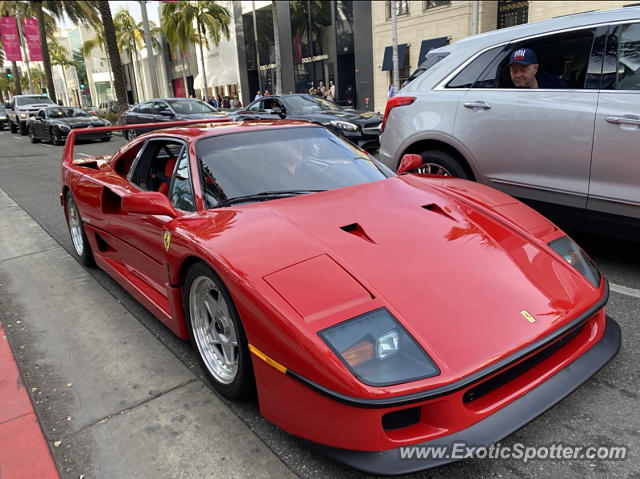 Ferrari F40 spotted in Beverly Hills, California