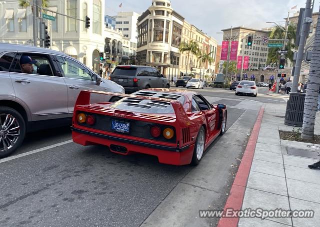 Ferrari F40 spotted in Beverly Hills, California