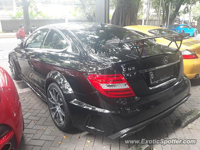 Mercedes C63 AMG Black Series spotted in Jakarta, Indonesia