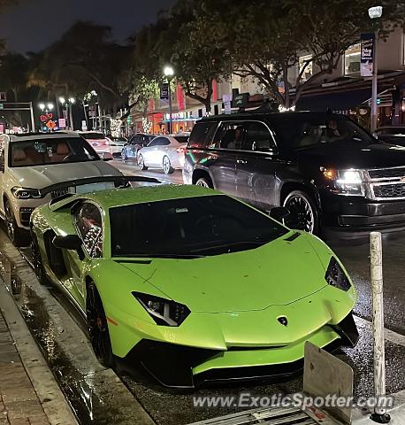 Lamborghini Aventador spotted in Delray Beach, Florida
