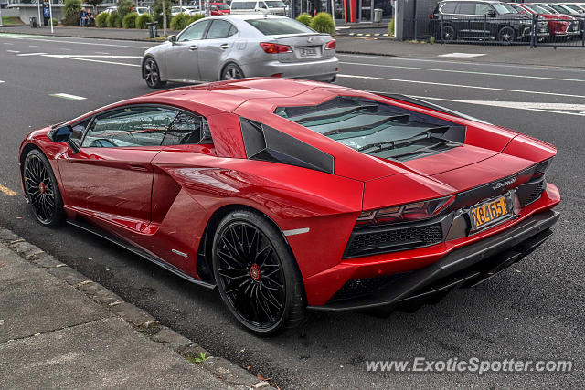 Lamborghini Aventador spotted in Auckland, New Zealand