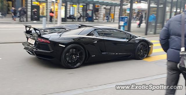 Lamborghini Aventador spotted in Zurich, Switzerland