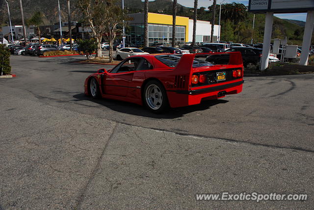 Ferrari F40 spotted in Malibu, California