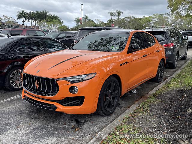 Maserati Levante spotted in Palm Beach, Florida