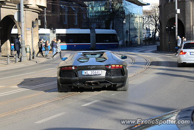 Lamborghini Aventador spotted in Bydgoszcz, Poland
