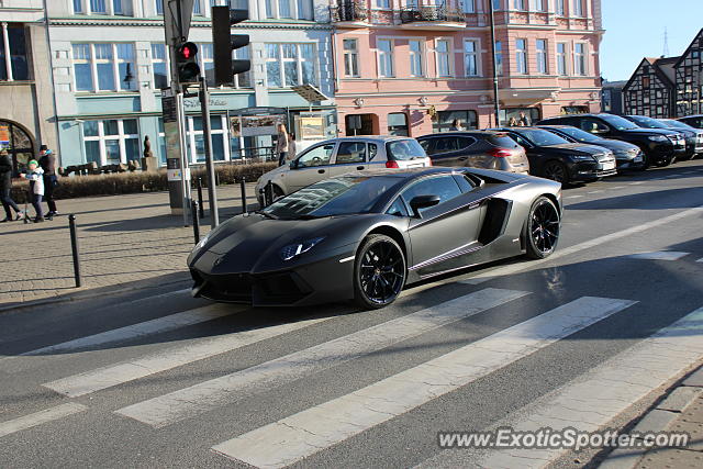 Lamborghini Aventador spotted in Bydgoszcz, Poland