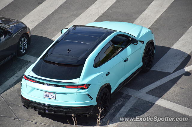 Lamborghini Urus spotted in Los Angeles, California