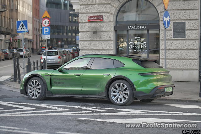 Porsche Taycan (Turbo S only) spotted in Warsaw, Poland