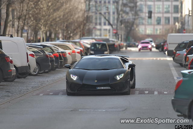 Lamborghini Aventador spotted in Warsaw, Poland