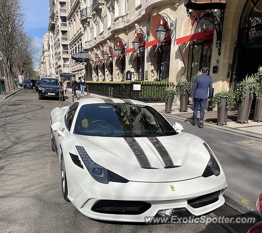 Ferrari 458 Italia spotted in Paris, France