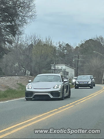 Porsche Cayman GT4 spotted in Davidson, North Carolina