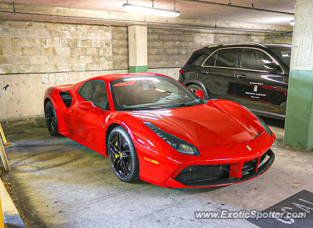 Ferrari 488 GTB spotted in Amelia Island, Florida