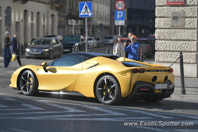 Ferrari SF90 Stradale spotted in Warsaw, Poland