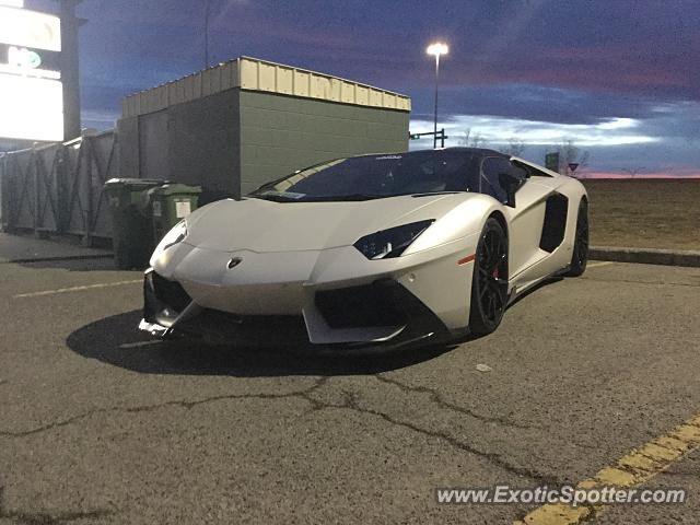 Lamborghini Aventador spotted in Calgary, Canada