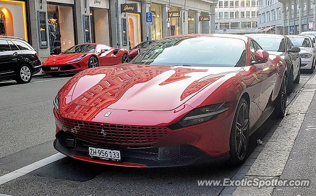 Ferrari Roma spotted in Zurich, Switzerland