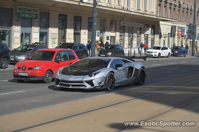 Lamborghini Aventador spotted in Warsaw, Poland