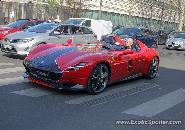 Ferrari Monza SP2 spotted in Paris, France