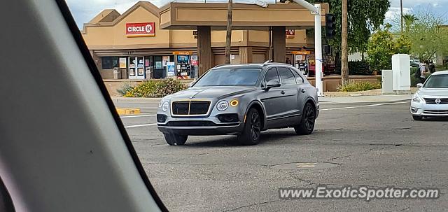 Bentley Bentayga spotted in Scottsdale, Arizona