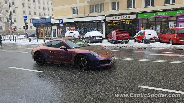 Porsche 911 spotted in Warsaw, Poland