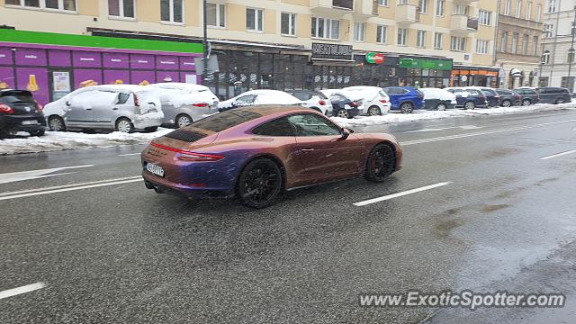 Porsche 911 spotted in Warsaw, Poland