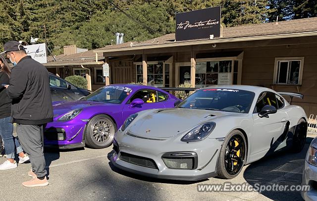 Porsche Cayman GT4 spotted in Woodside, California