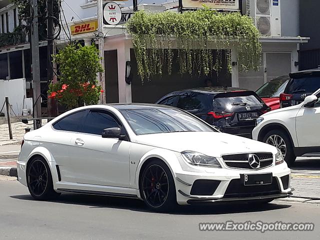 Mercedes C63 AMG Black Series spotted in Jakarta, Indonesia
