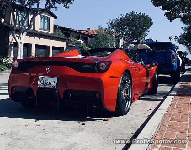 Ferrari 458 Italia spotted in Newport Beach, California