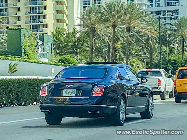 Bentley Mulsanne spotted in Sunny Isles, Florida