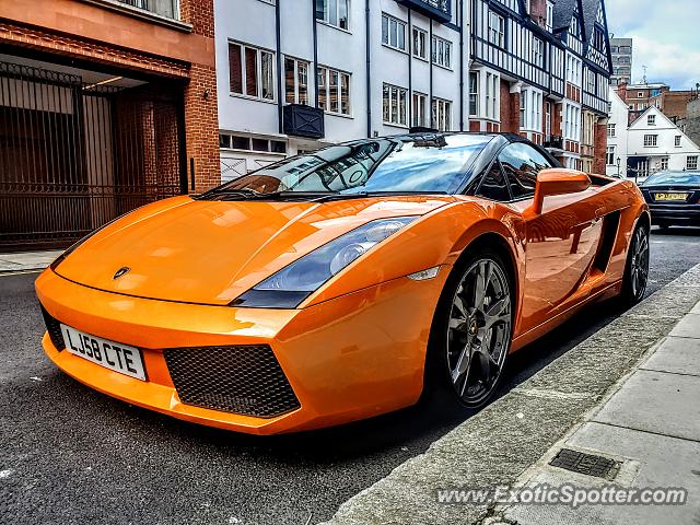 Lamborghini Gallardo spotted in London, United Kingdom