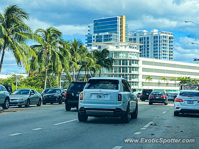 Rolls-Royce Cullinan spotted in Miami Beach, Florida