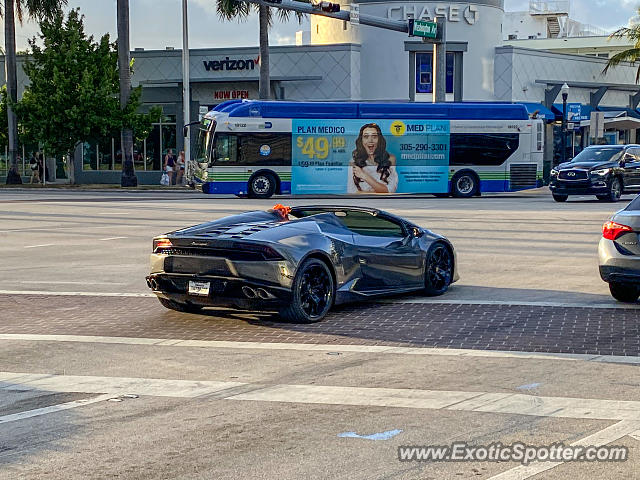 Lamborghini Huracan spotted in Miami Beach, Florida