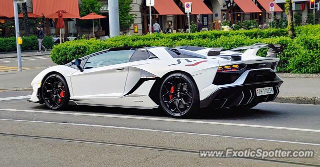Lamborghini Aventador spotted in Zurich, Switzerland