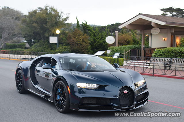 Bugatti Chiron spotted in Pebble Beach, California
