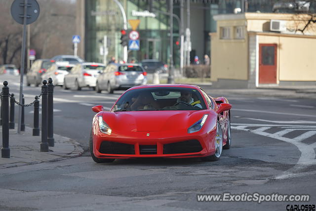 Ferrari 488 GTB spotted in Warsaw, Poland