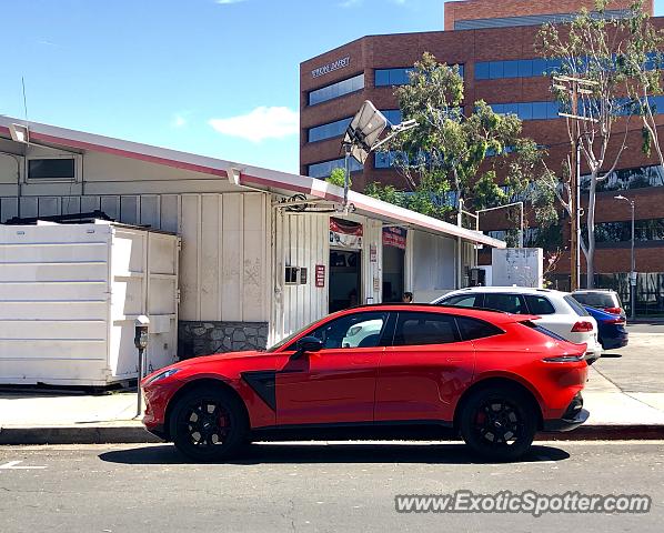 Aston Martin DBX spotted in Encino, California