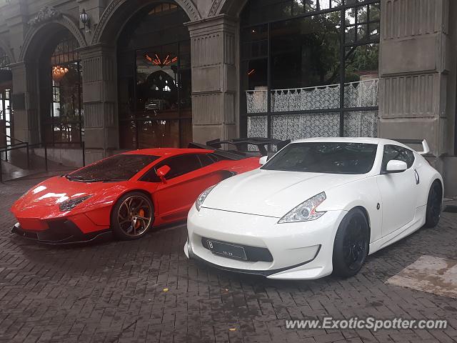 Lamborghini Aventador spotted in Jakarta, Indonesia