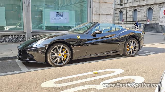 Ferrari California spotted in Zurich, Switzerland