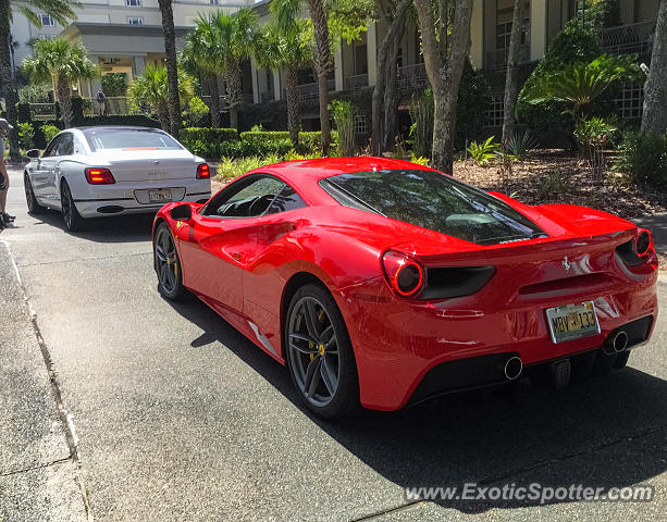 Ferrari 488 GTB spotted in Amelia Island, Florida