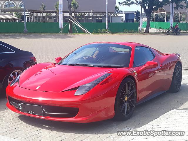 Ferrari 458 Italia spotted in Jakarta, Indonesia