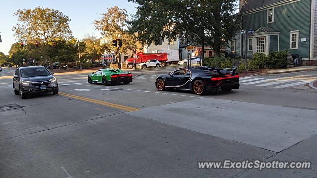 Bugatti Chiron spotted in Newport, Rhode Island