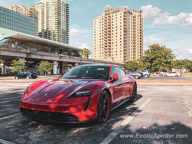 Porsche Taycan (Turbo S only) spotted in Jacksonville, Florida