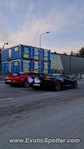 Lamborghini Aventador spotted in Stockholm, Sweden