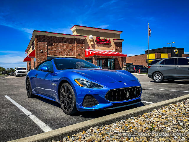 Maserati GranCabrio spotted in Franklin, Indiana