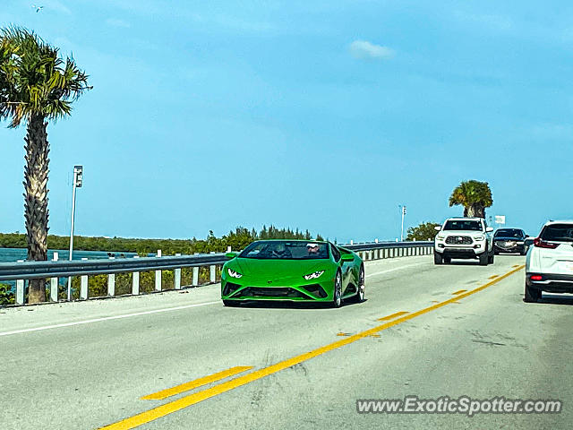 Lamborghini Huracan spotted in Summerland Key, Florida